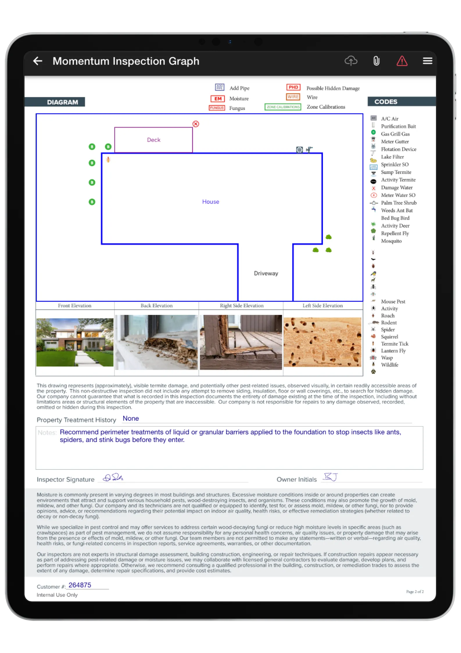 Pest control termite graph rendered by naturalForms